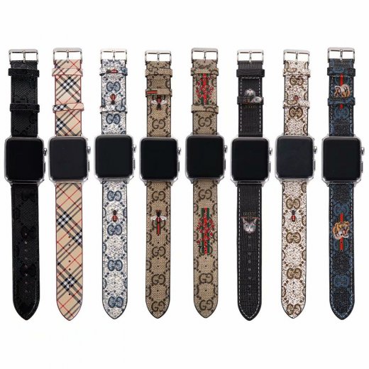 人気 ブランド アップルウォッチ GUCCI / グッチ Apple Watch Series 1/2/3/4/5 バンド 腕時計交換バンド 男女兼用[#062714]