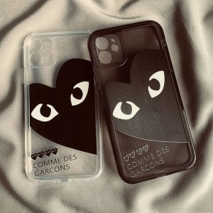 人気 ブランド コムデギャルソン CDG PLAY 携帯電話 ケース iPhone 13/13 Pro/13 Pro Max/12/12 Pro/12 Pro Max/11 PRO/MAX/XS/8/7 plus スマホケース ケース シリコーン素材 [#case202111263]