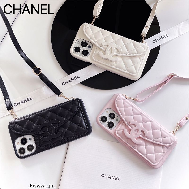 人気 CHANEL / シャネル ケース ショルダーストラップ付き iPhone 16/16 Pro/16 Pro Max/15/15 Pro/15 Pro Max/14/14 Pro/14 Pro Max/13/13 Pro/13 Pro Max/12/11 ケース [#case2023102520]